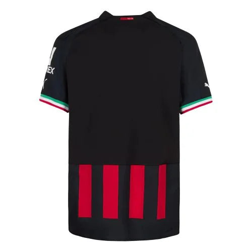 Camisa Milan I 22/23 -Puma Torcedor Masculina - Preta e Vermelha