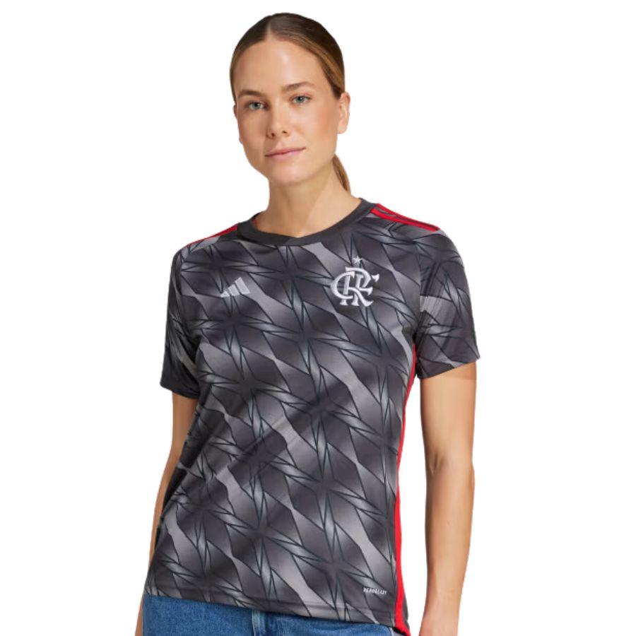 Camisa FlamengoTerceiro Uniforme 24/25 - Adidas Torcedor Feminino