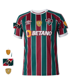 Camisa Fluminense I Titular 2023-24 - Patchs Final Libertadores + Campeon + 1 titulo - Umbro Torcedor Masculina