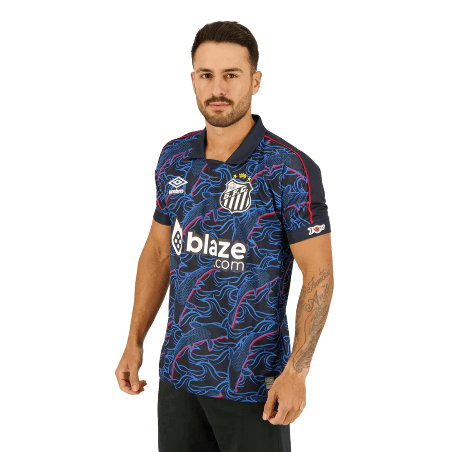 Camisa Santos Terceiro Uniforme 23/24 - Umbro Torcedor Masculino