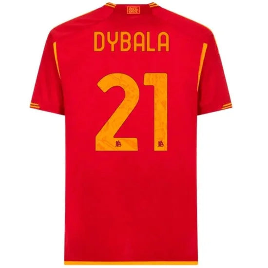 Camisa Roma Titular I 2023/24 - Adidas Torcedor Masculino - Personalizada DYBALA Numero 21