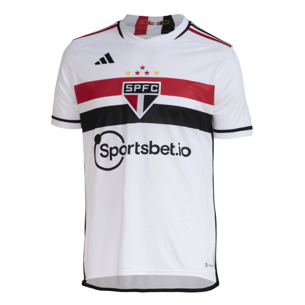 Camisa São Paulo Titular I 23/24 - Adidas Torcedor Masculina - Personalizada Lucas N°7