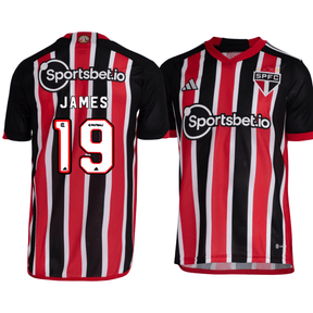 Camisa São Paulo Reserva II 23/24 - Adidas Torcedor Masculina - Personalizada JAMES N°19