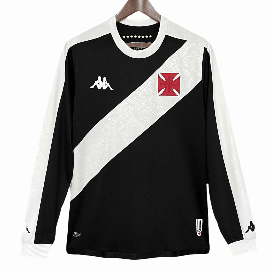 Camisa Manga Longa Vasco da Gama Titular 24/25 - Kappa Torcedor Masculina