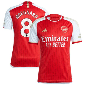 Camisa Arsenal I Titular 23/24 - Adidas Torcedor Masculina - Personalizada ODEGAARD  N° 8