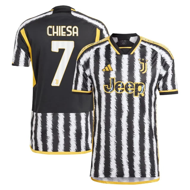 Camisa Juventus I 23/24 - Adidas Torcedor Masculina Personalizada CHIESA  N° 7