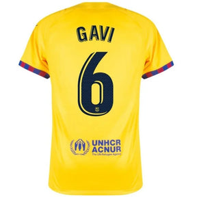 Camisa Barcelona IIII 23/24 - Nike Torcedor Masculina - Personalizada GAVI N°6