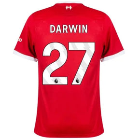 Camisa Liverpool I Titular 23/24 - Nike Torcedor Masculina - Personalizada DARWIN N° 27