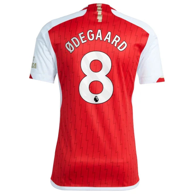 Camisa Arsenal I Titular 23/24 - Adidas Torcedor Masculina - Personalizada ODEGAARD  N° 8