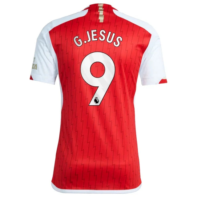 Camisa Arsenal I Titular 23/24 - Adidas Torcedor Masculina - Personalizada G.JESUS N°9